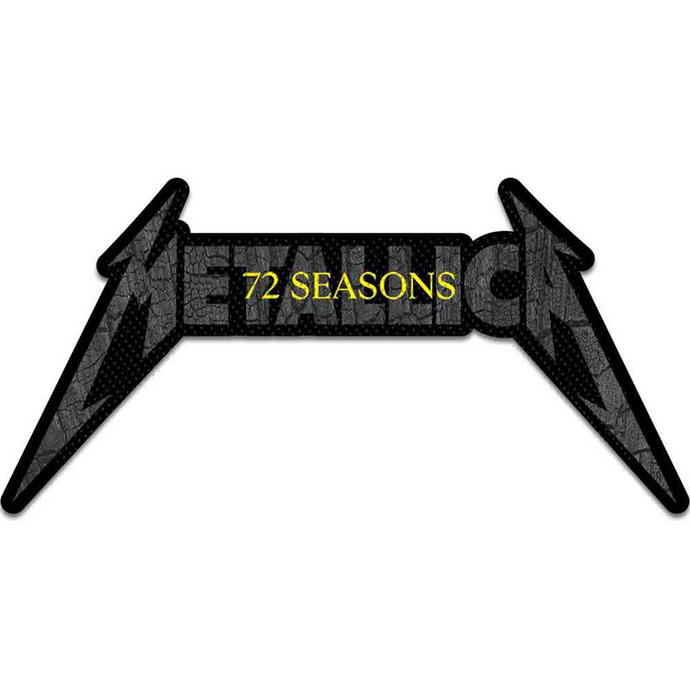 Metallica 72 Seasons Charred Logo Cut Out Woven Patch Front