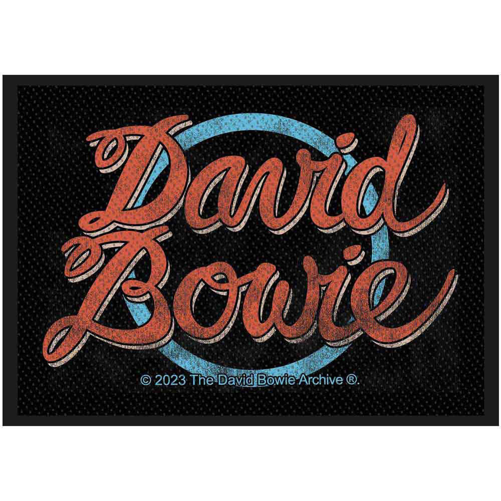 David Bowie Logo Woven Patch Front