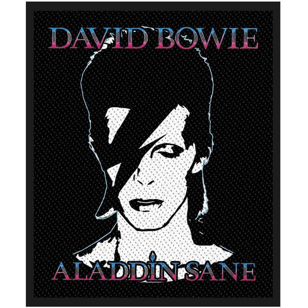 David Bowie Aladdin Sane Woven Patch