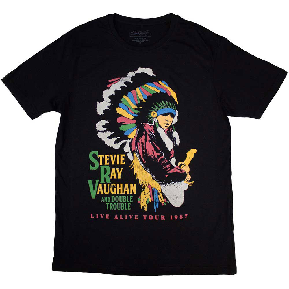 Stevie Ray Vaughan Double Trouble T-shirt Front