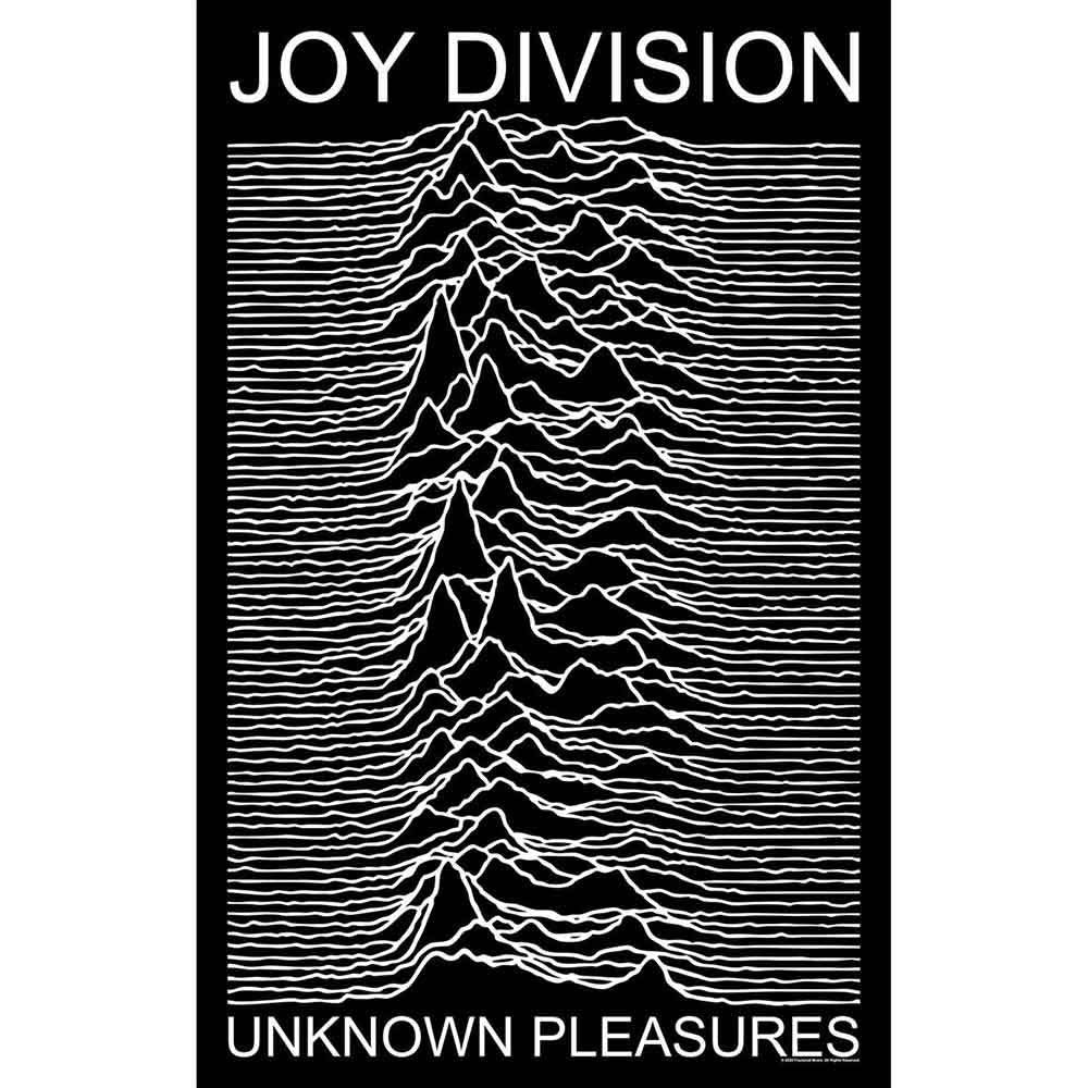 Joy Division Unknown Pleasures Poster Flag Front