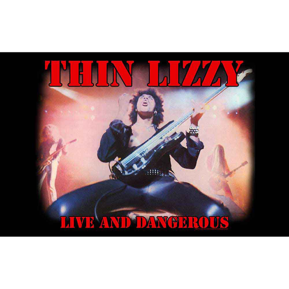 Thin Lizzy Live And Dangerous Poster Flag Front