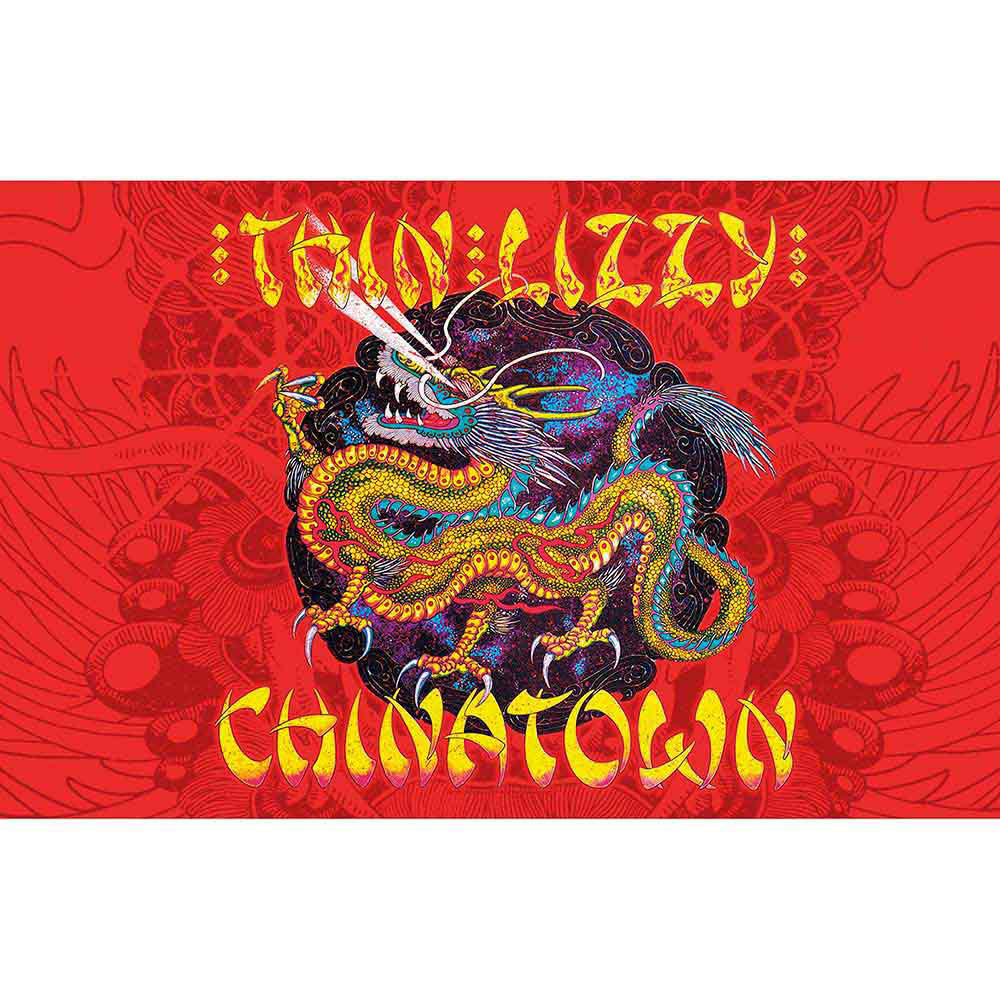 Thin Lizzy Chinatown Poster Flag Front