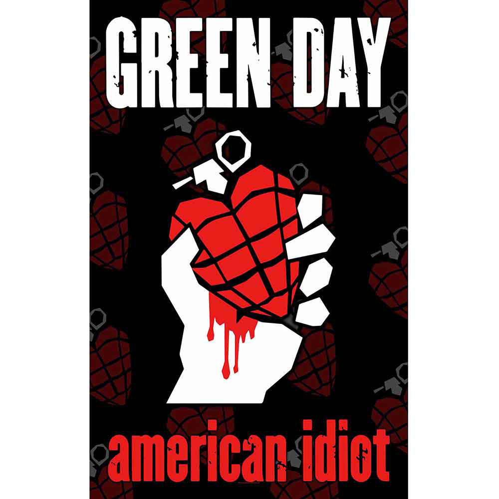 Green Day American Idiot Poster Flag