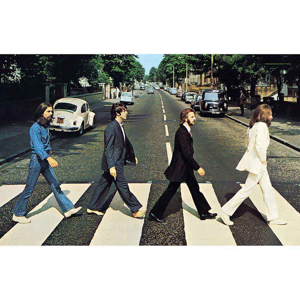 Beatles Abbey Road Poster Flag Front
