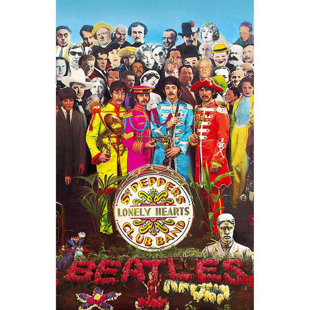 Beatles Sgt Pepper Poster Flag Front
