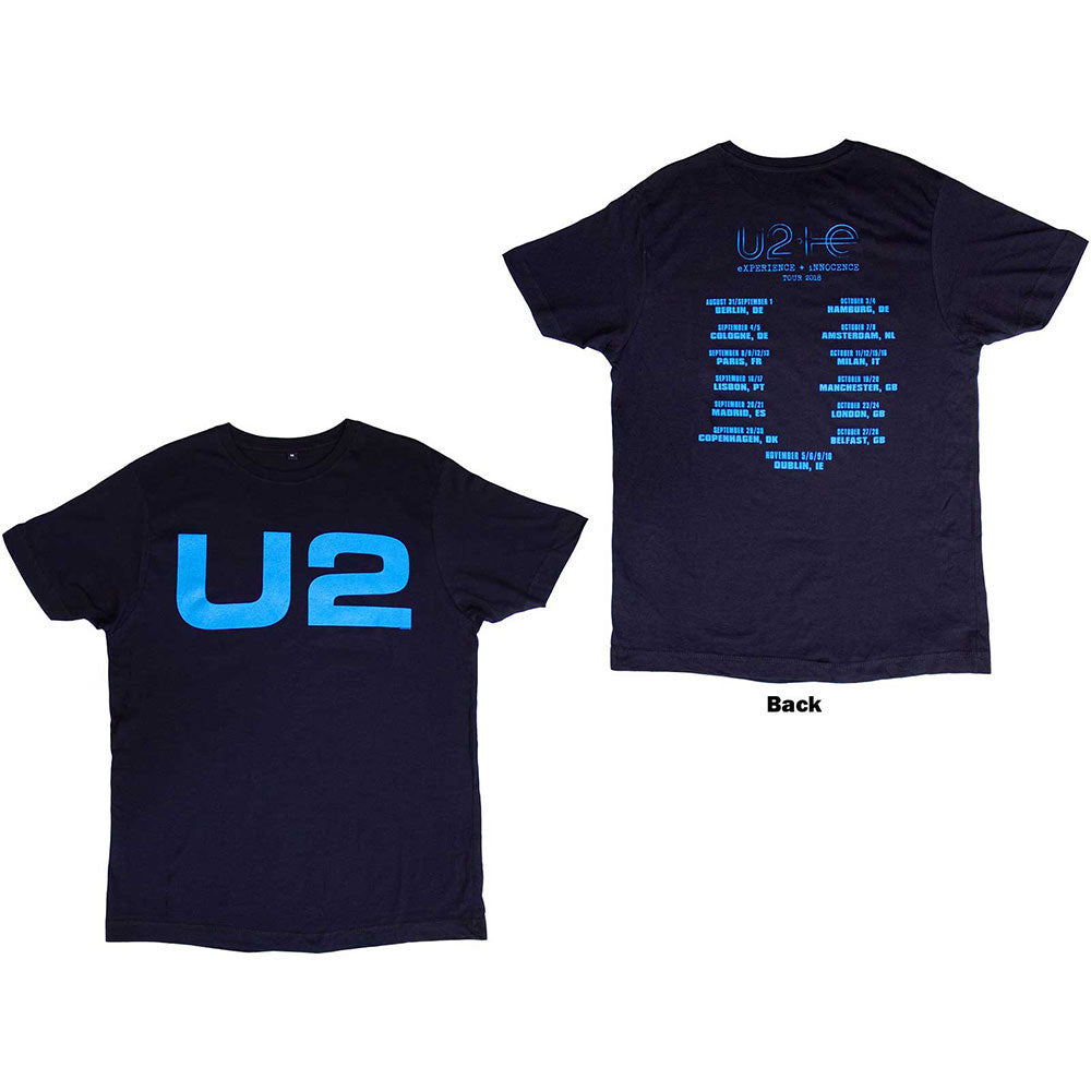 U2 Logo E+i 2018 Tour Dates T-shirt Front