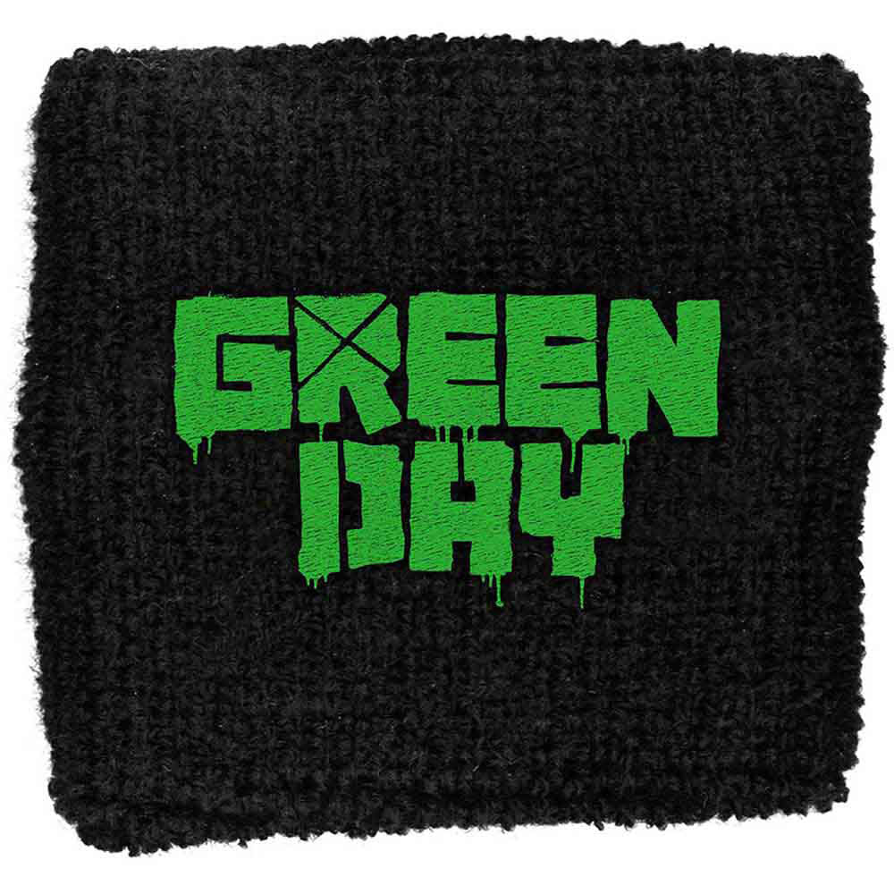 Green Day Logo Athletic Wristband Front