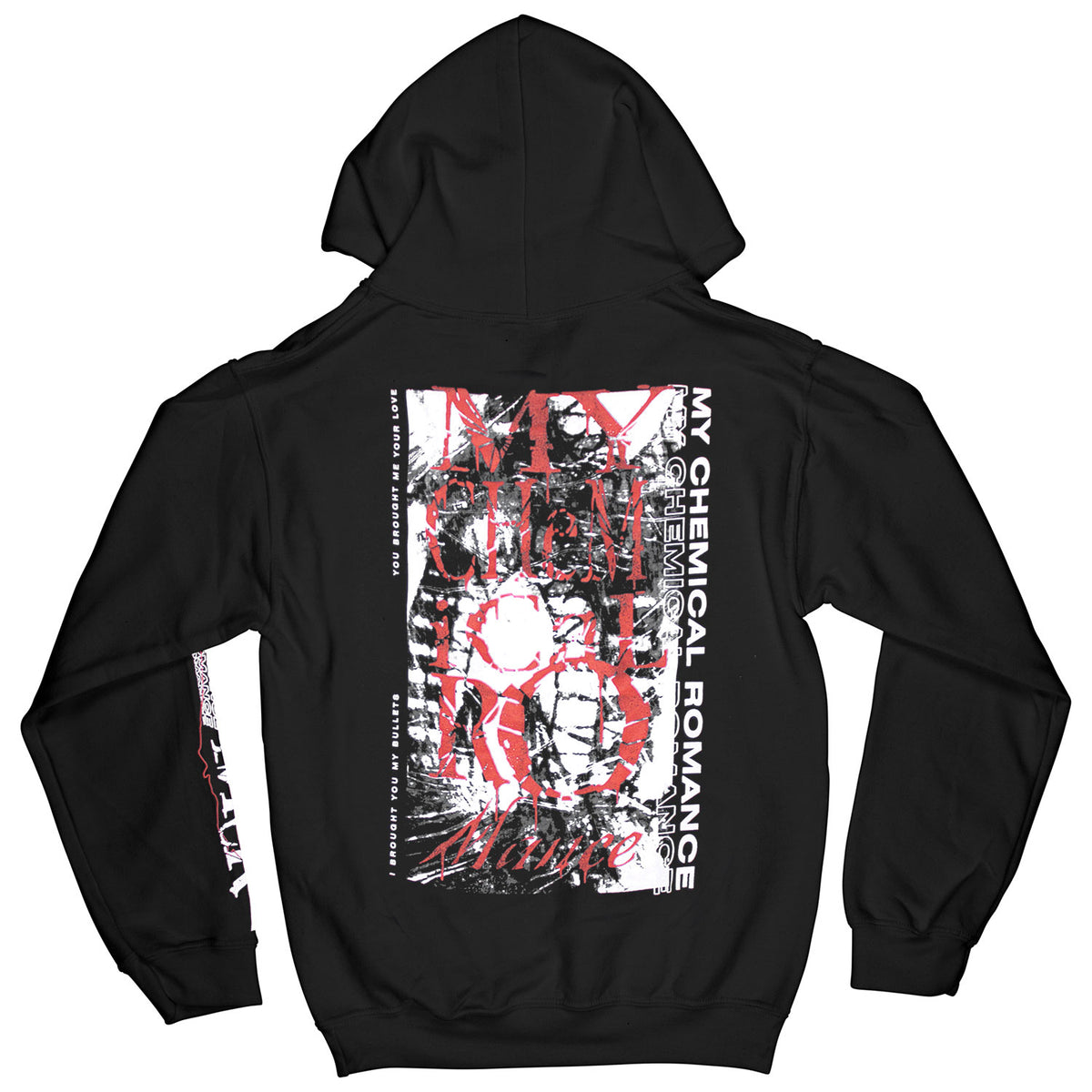 My Chemical Romance I Brought You My Bullets You Brought Me Your Love Hooded Sweatshirt Back