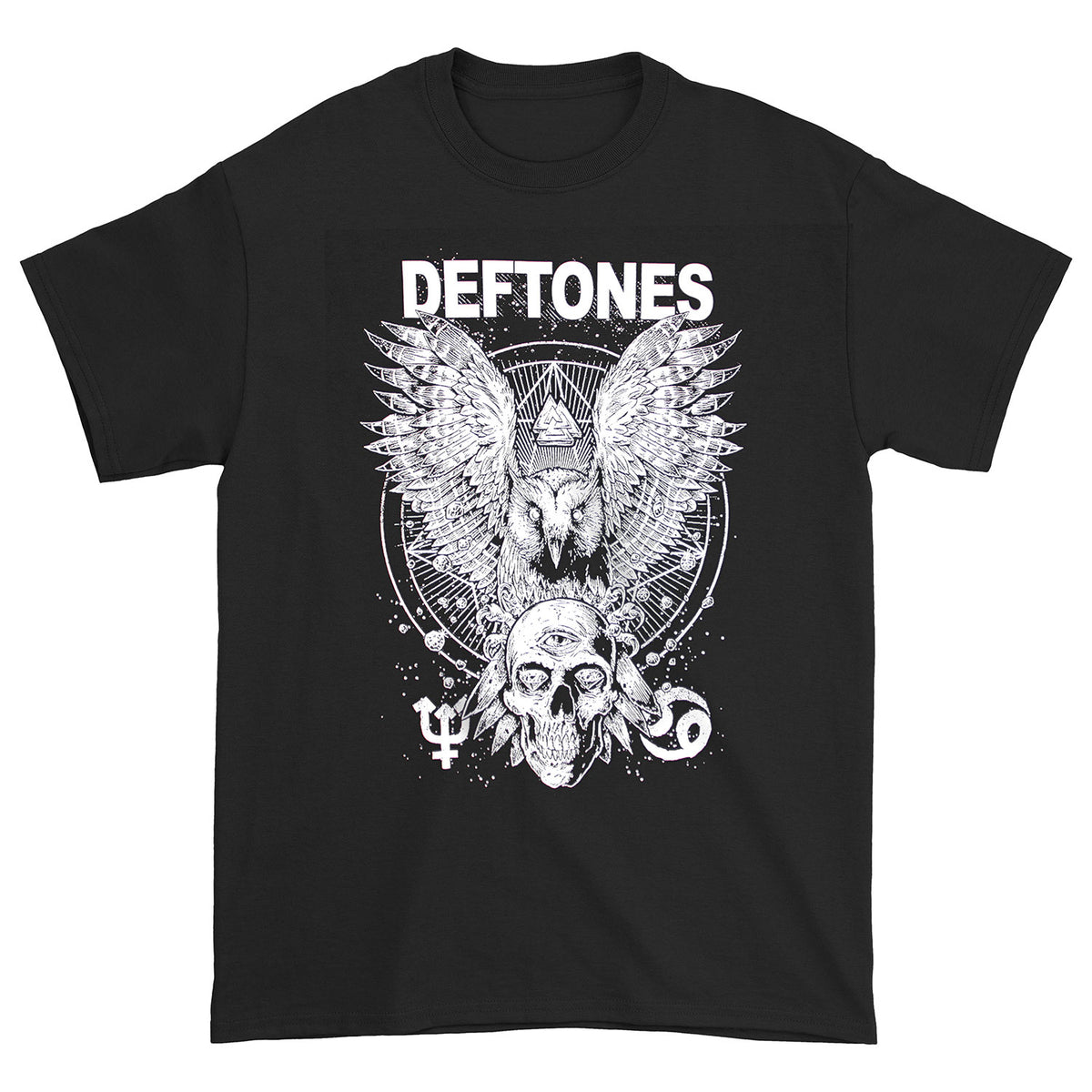 Deftones Owl & Skull T-shirt Front