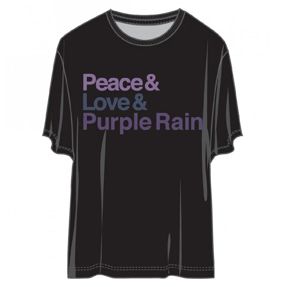 Peace Love And Purple Rain Tee (Black) T-shirt