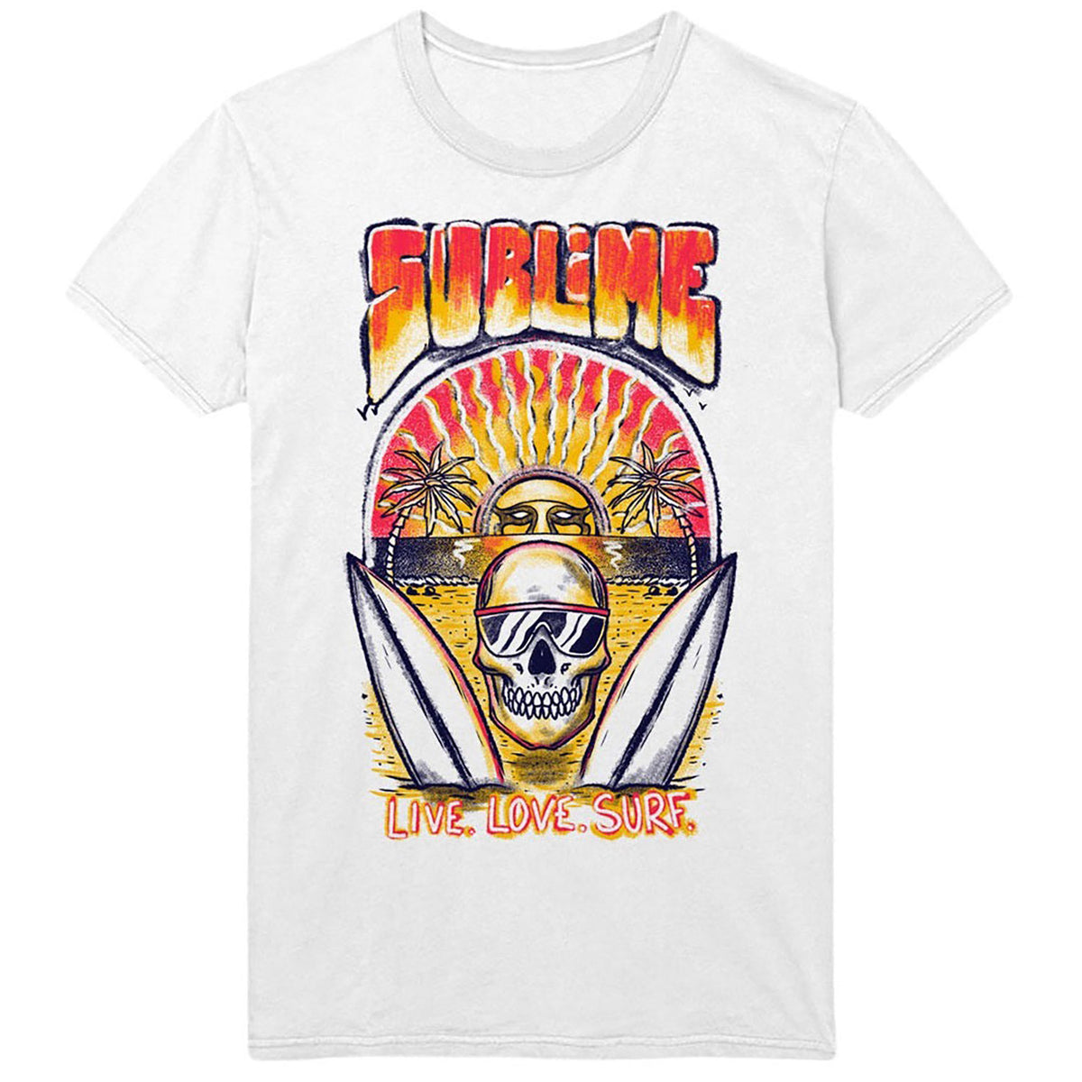 Sublime Live Love Surf Tee T-shirt Front