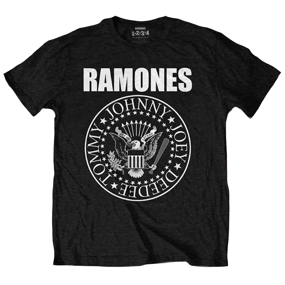 Ramones Seal Black Toddler Tee Childrens T-shirt Front