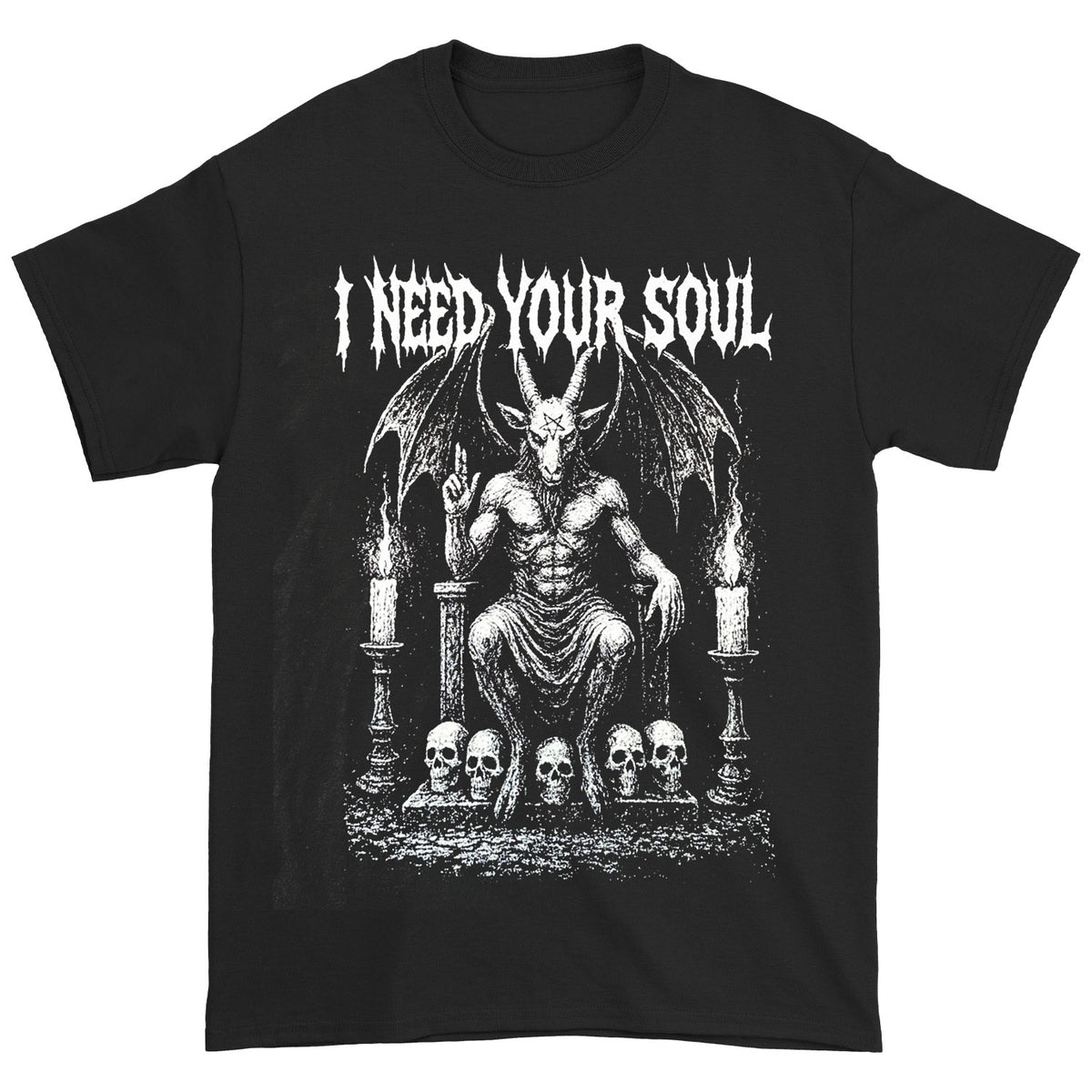 INYS Clothing Baphomet On The Throne T-shirt Front