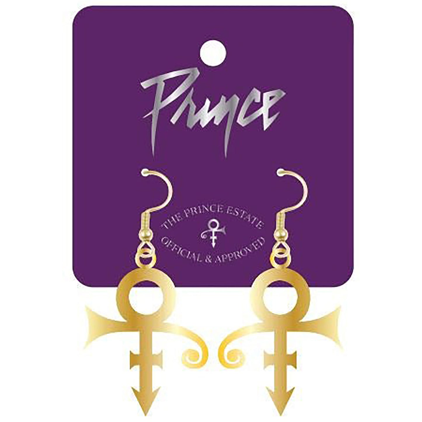 Prince Gold Love Symbol Earrings Earrings