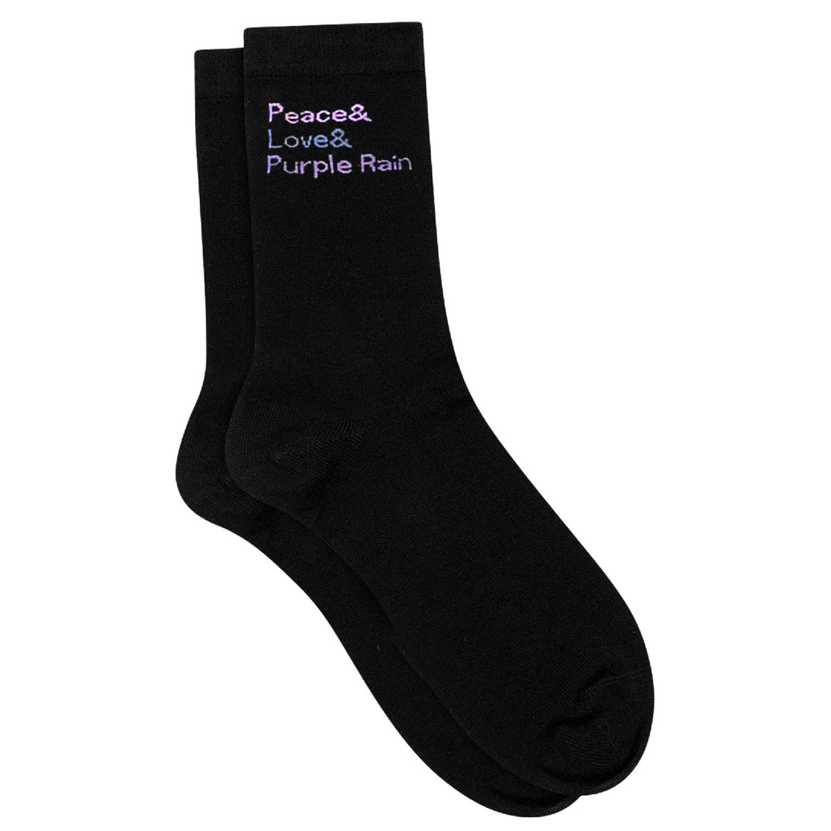Prince Peace & Love & Purple Rain Socks Socks Front
