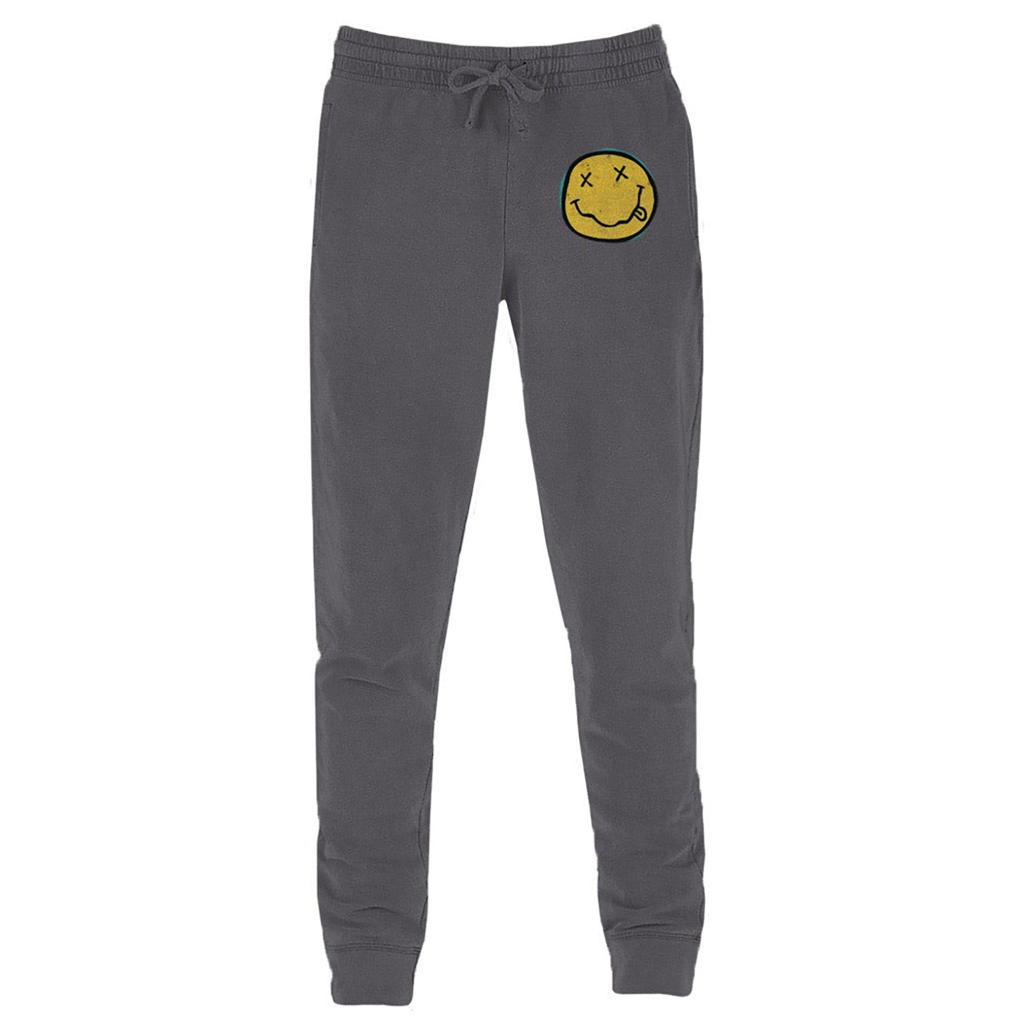 Nirvana Smiley Joggers Sweatpants Front