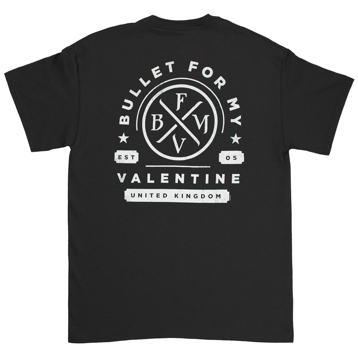 Bullet For My Valentine Bullet EST '05 United Kingdone (Rare Find And Limited) T-shirt Back