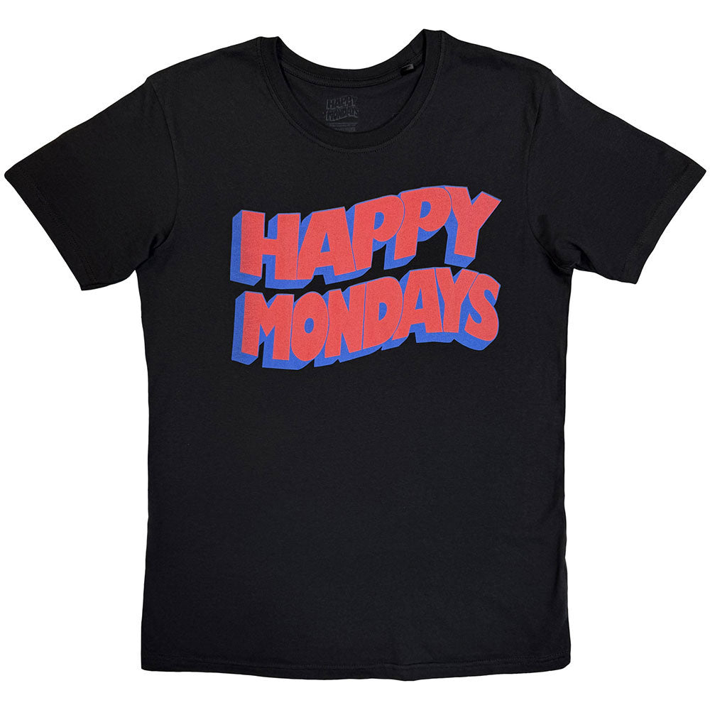 Happy Mondays Wavy Logo T-shirt Front