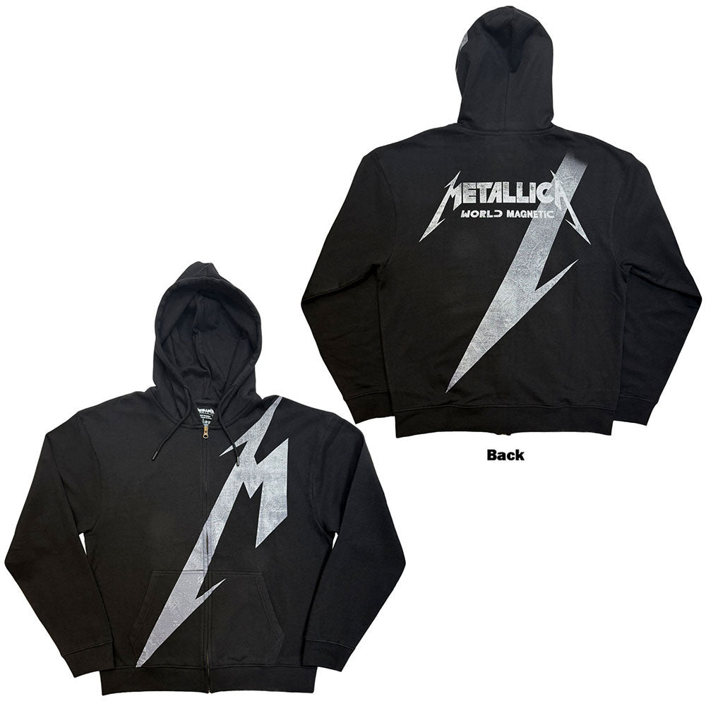 Metallica Shrouded Zippered Hooded Sweatshirt Front