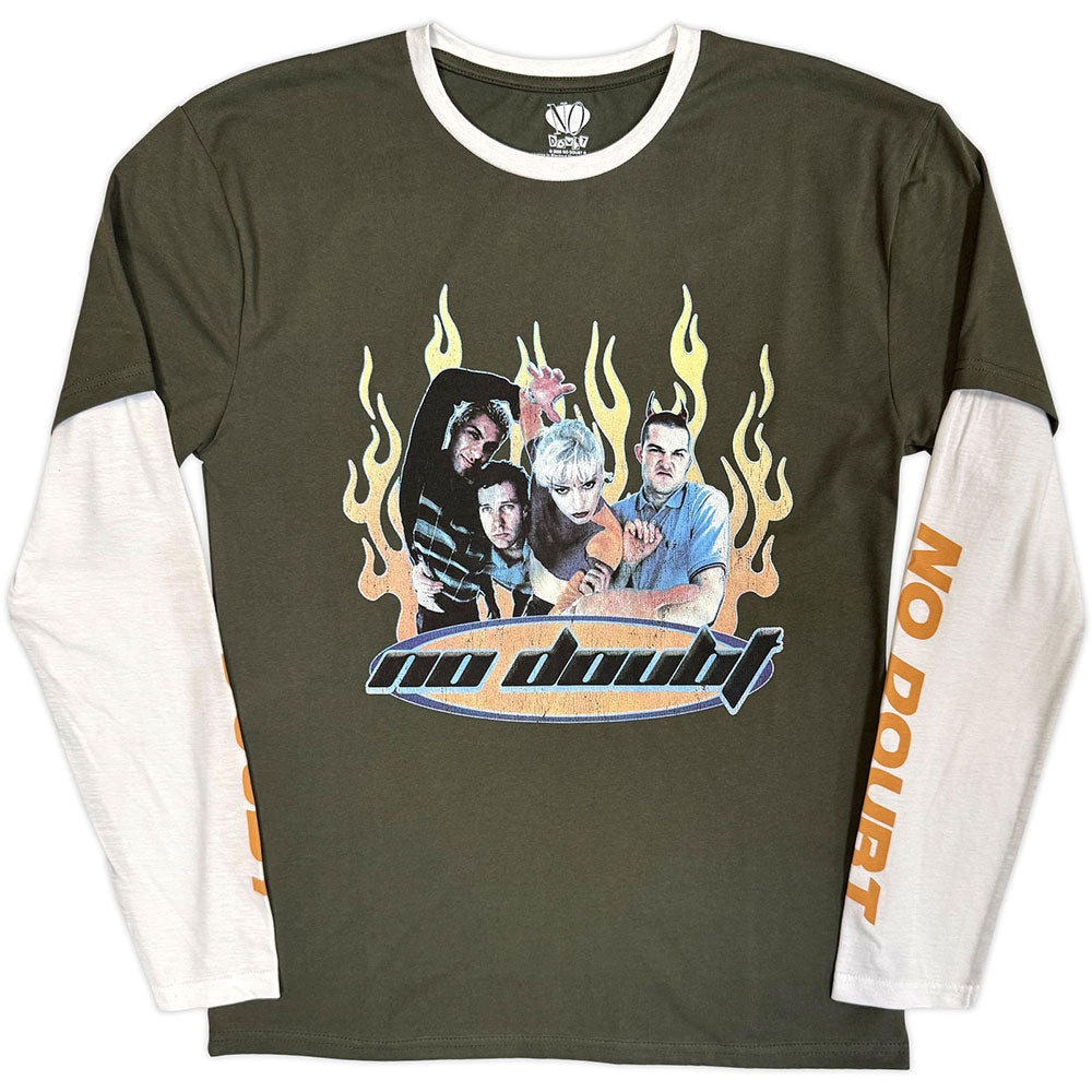 No Doubt Flames Long Sleeve Front