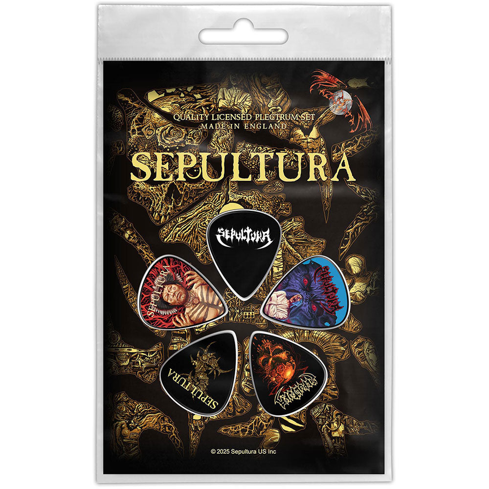 Sepultura Discography Guitar Pick Front