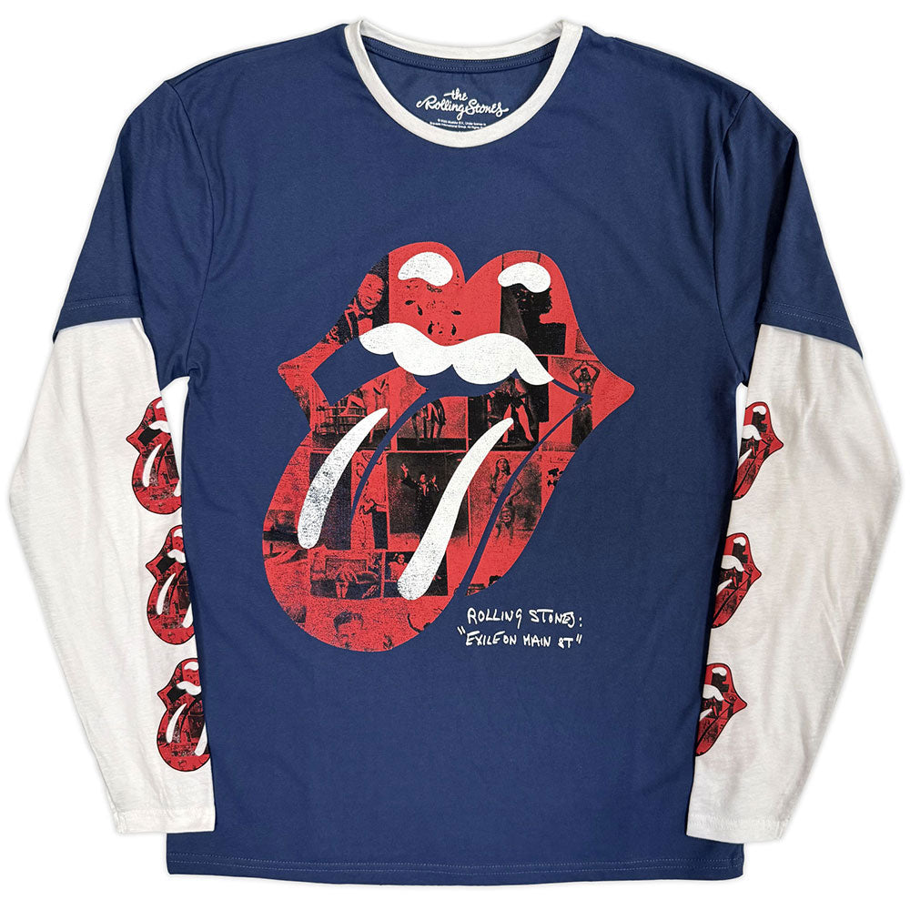 Rolling Stones Collage Tongue Long Sleeve Front