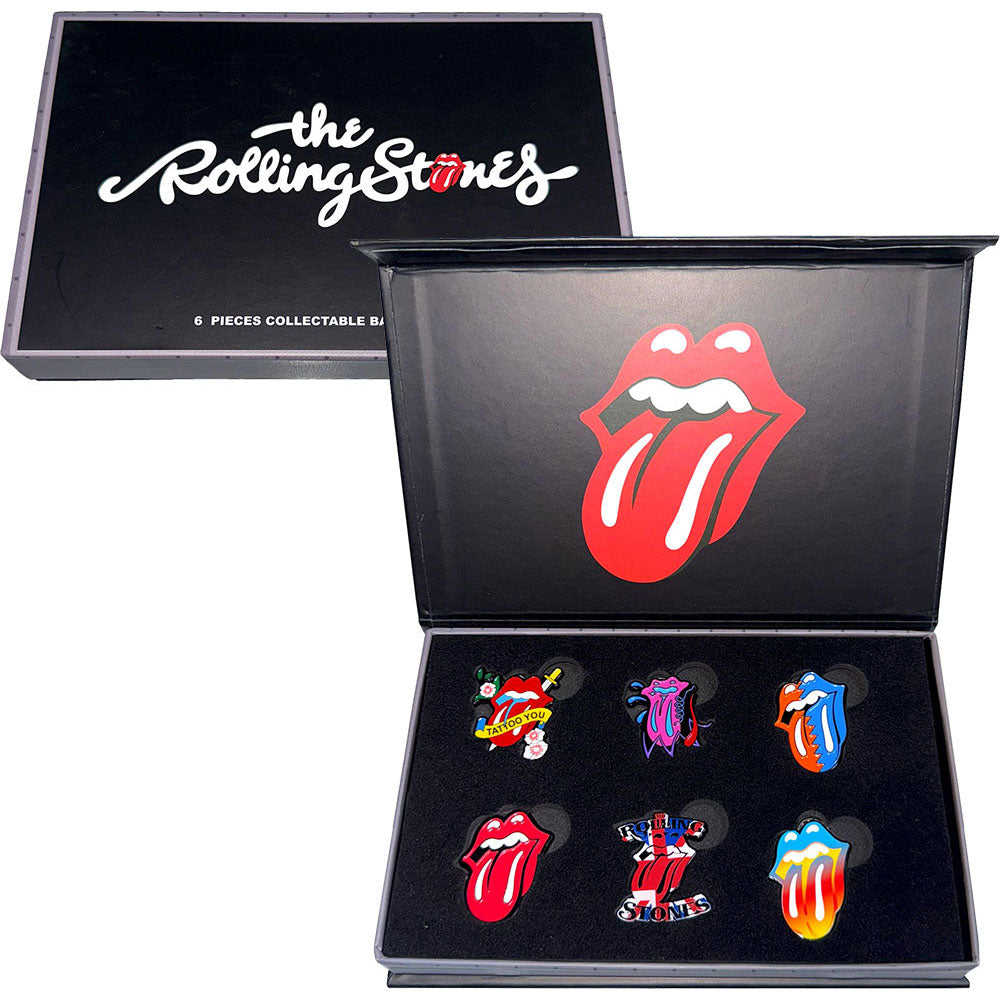 Rolling Stones Tongues Evolution 1 Pewter Pin Badge Front