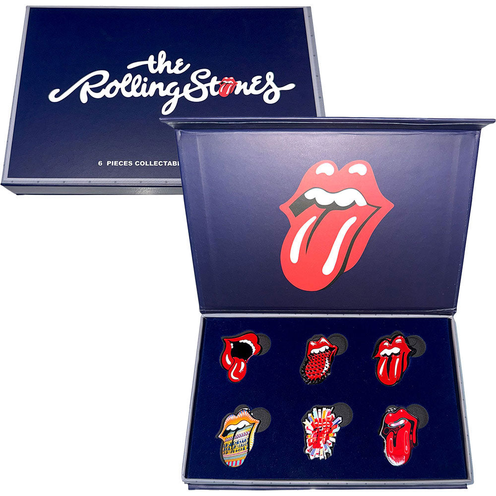 Rolling Stones Tongues Evolution 2 Pewter Pin Badge Front