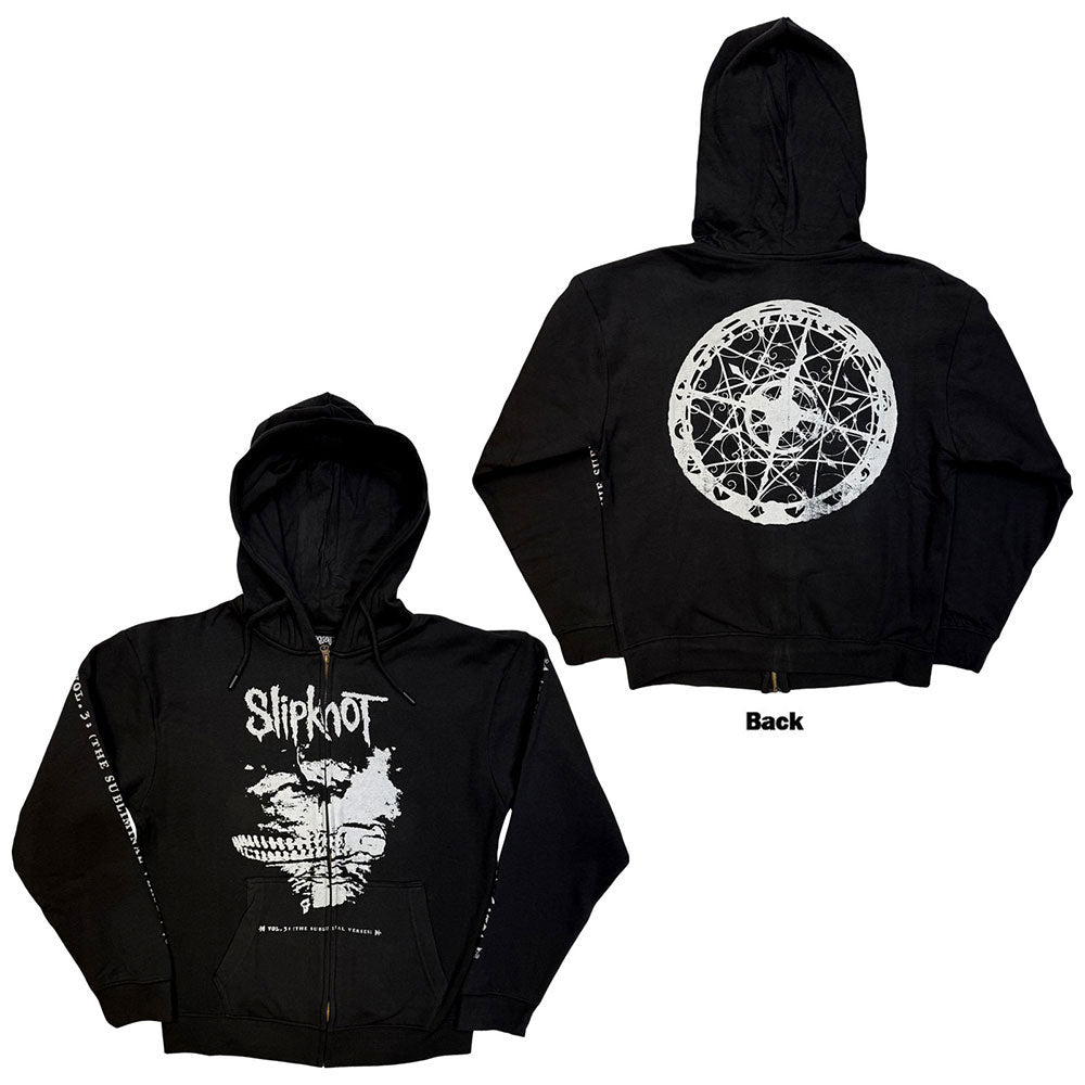 Slipknot Subliminal Verses Zippered Hooded Sweatshirt Front