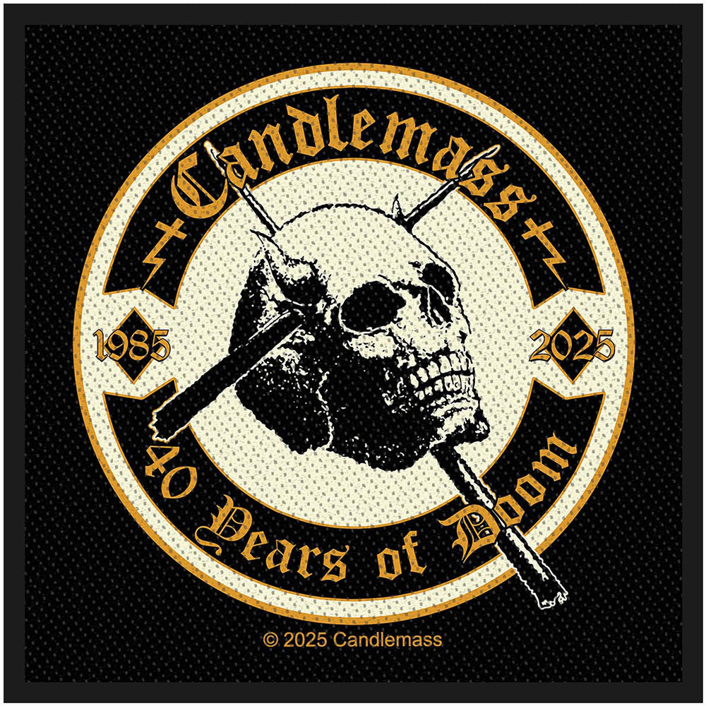 Candlemass 40 Years Of Doom Woven Patch Front