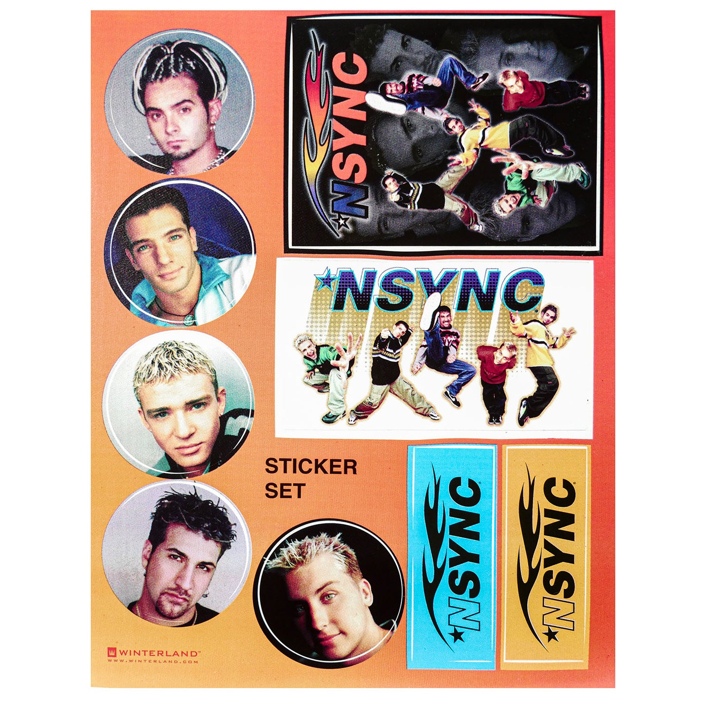 N Sync Sticker Set Sticker Set Front