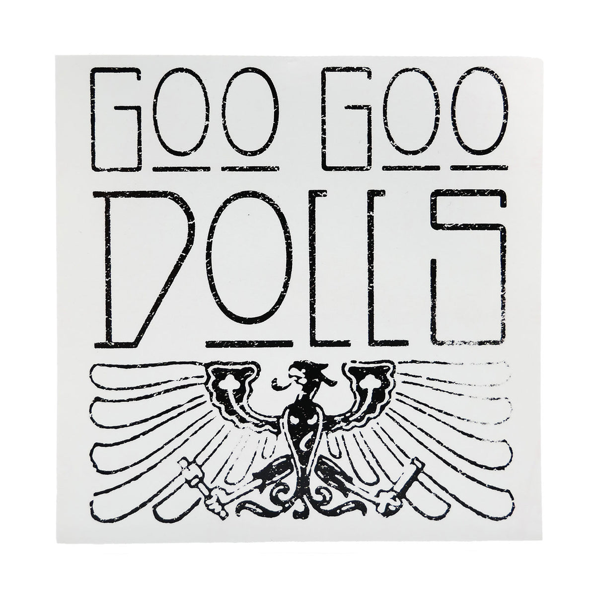 Goo Goo Dolls Black & White Griffin Sticker Front