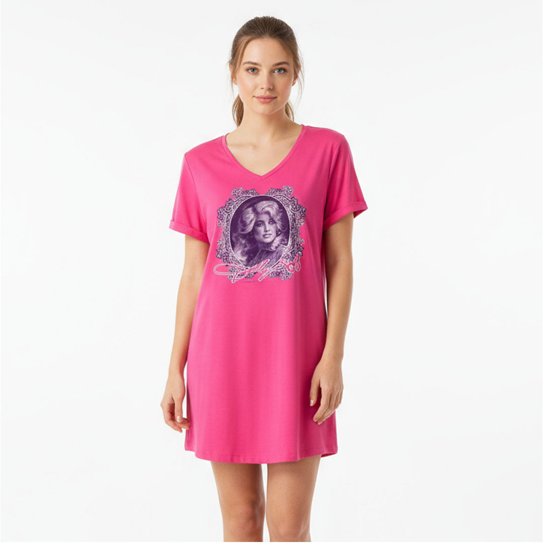 Dolly Parton Young Dolly Super Soft Nightshirt (Rockabilia Exclusive And Very Limited) Sleepwear Front