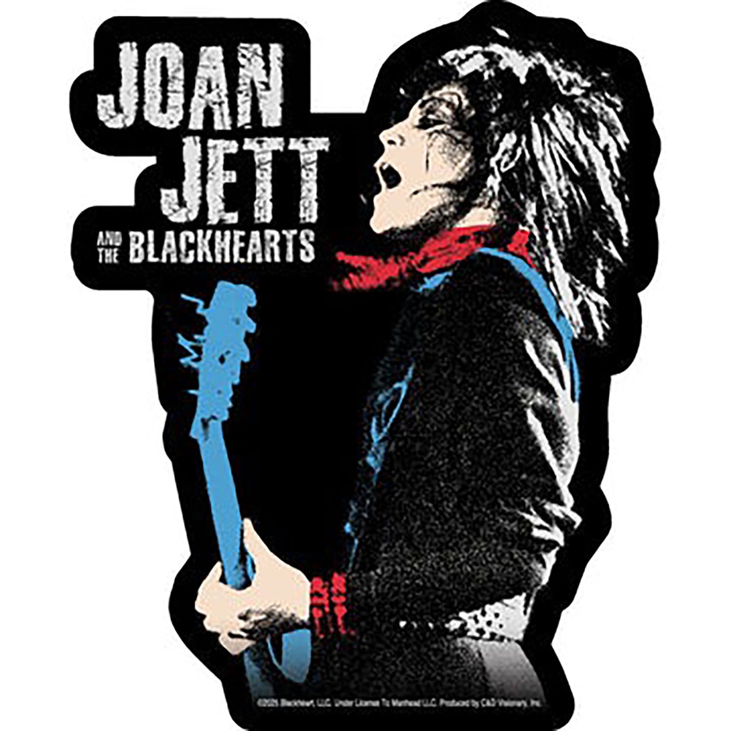 Joan Jett & the Blackhearts Stencil Sticker Front