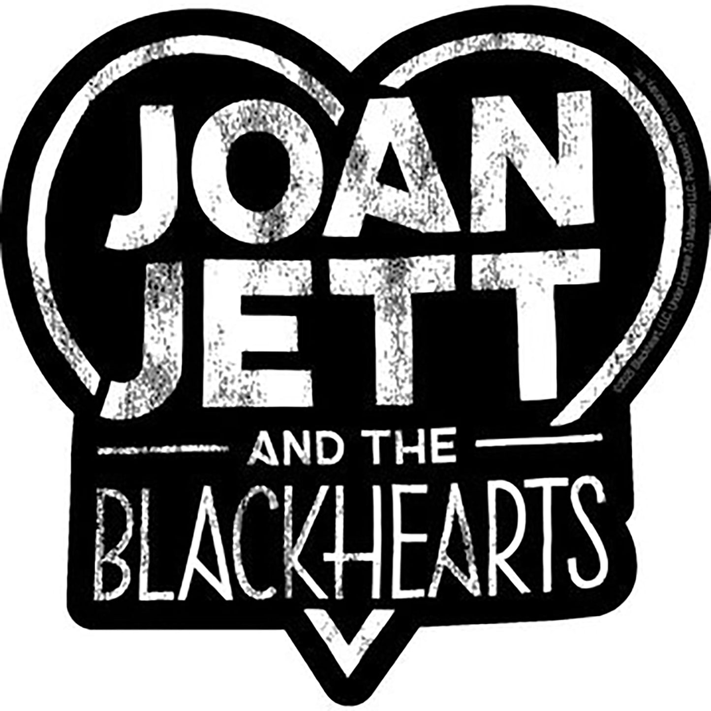 Joan Jett & the Blackhearts Logo Sticker Front