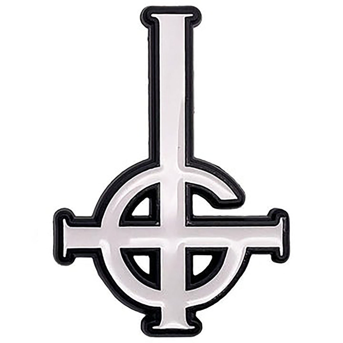 Ghost Grucifix Pewter Pin Badge Back