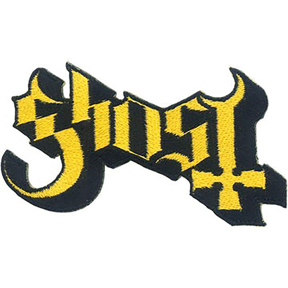 Ghost Logo Embroidered Patch Front
