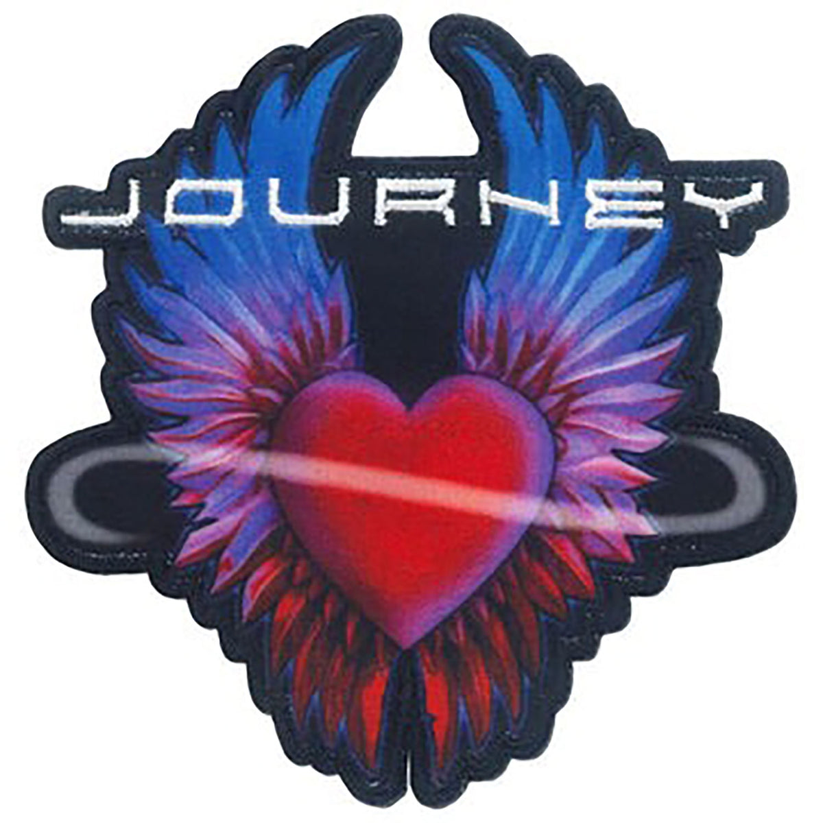 Journey Heart Embroidered Patch Front