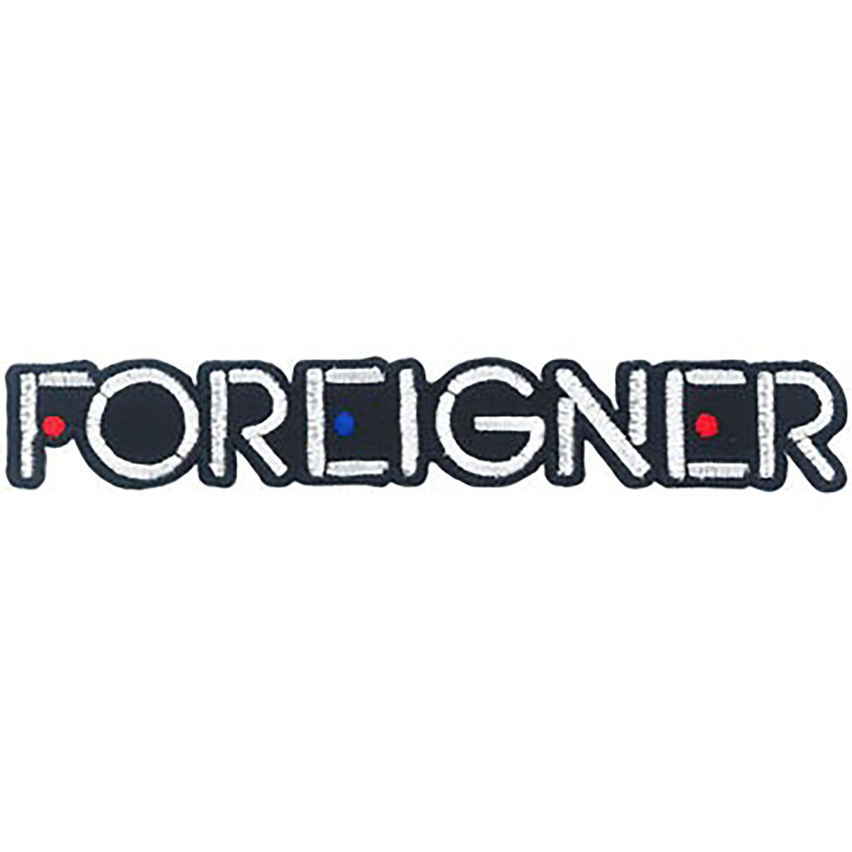 Foreigner Logo Embroidered Patch Front