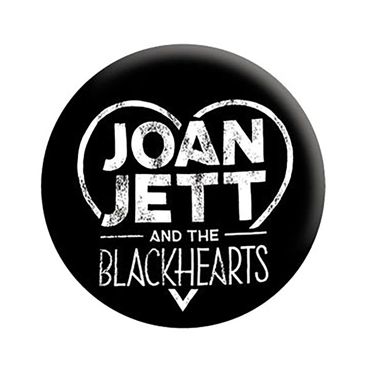 Joan Jett & the Blackhearts Logo Button Front