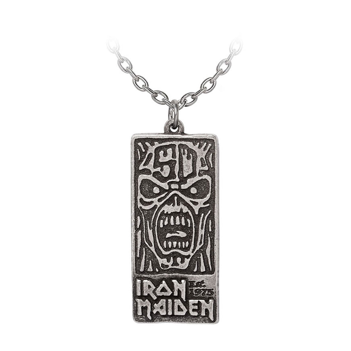 Iron Maiden 50th Anniversary Pendant Necklace Front