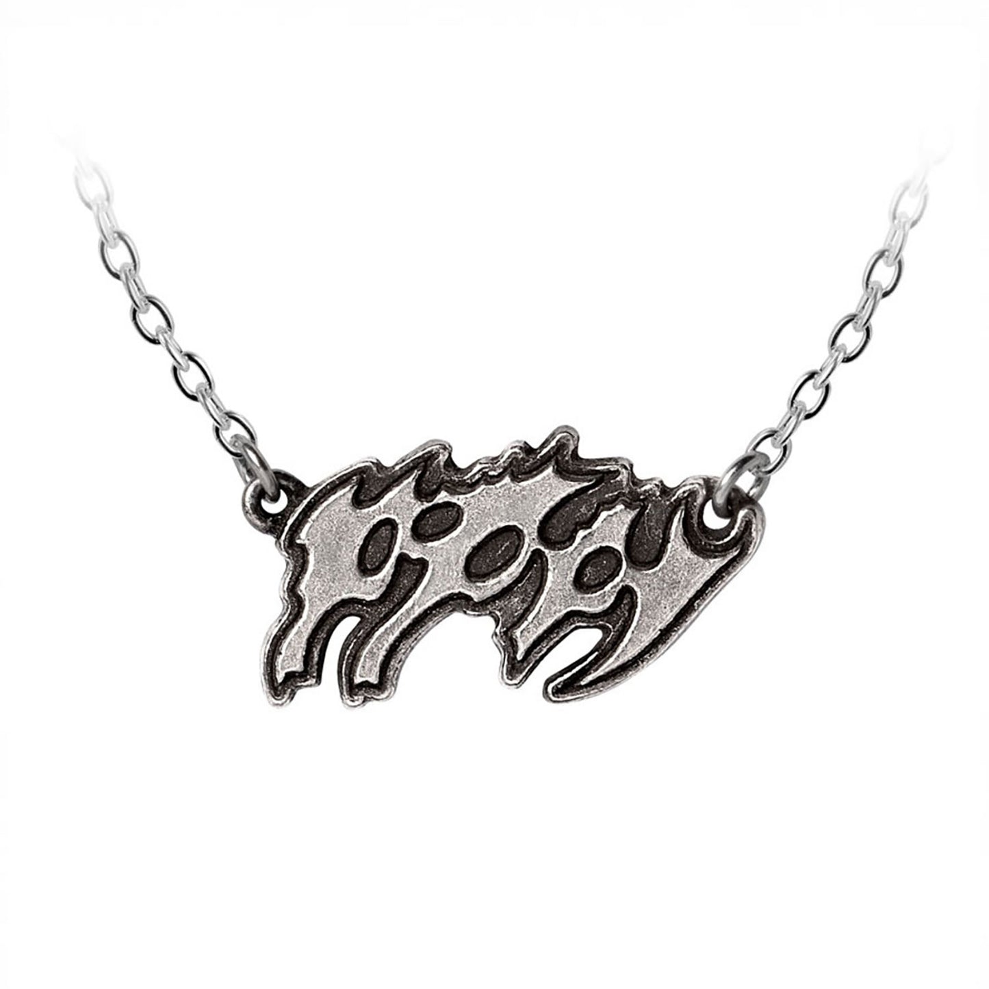 Poppy Logo Pendant Necklace Front