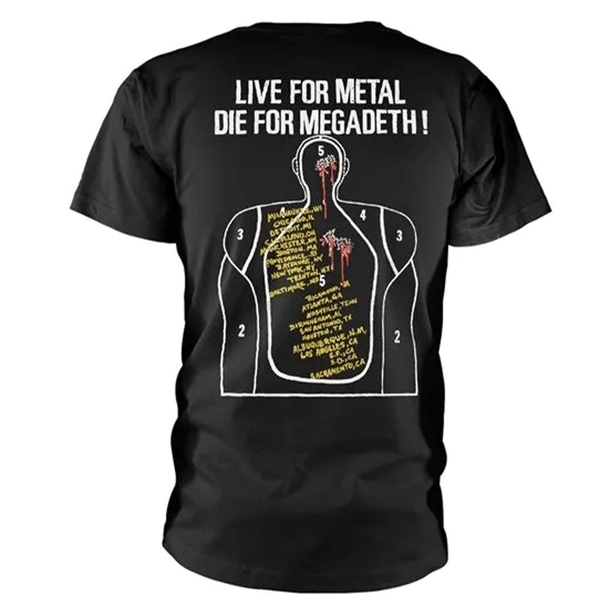 Megadeth Kill For Thrills T-shirt Back