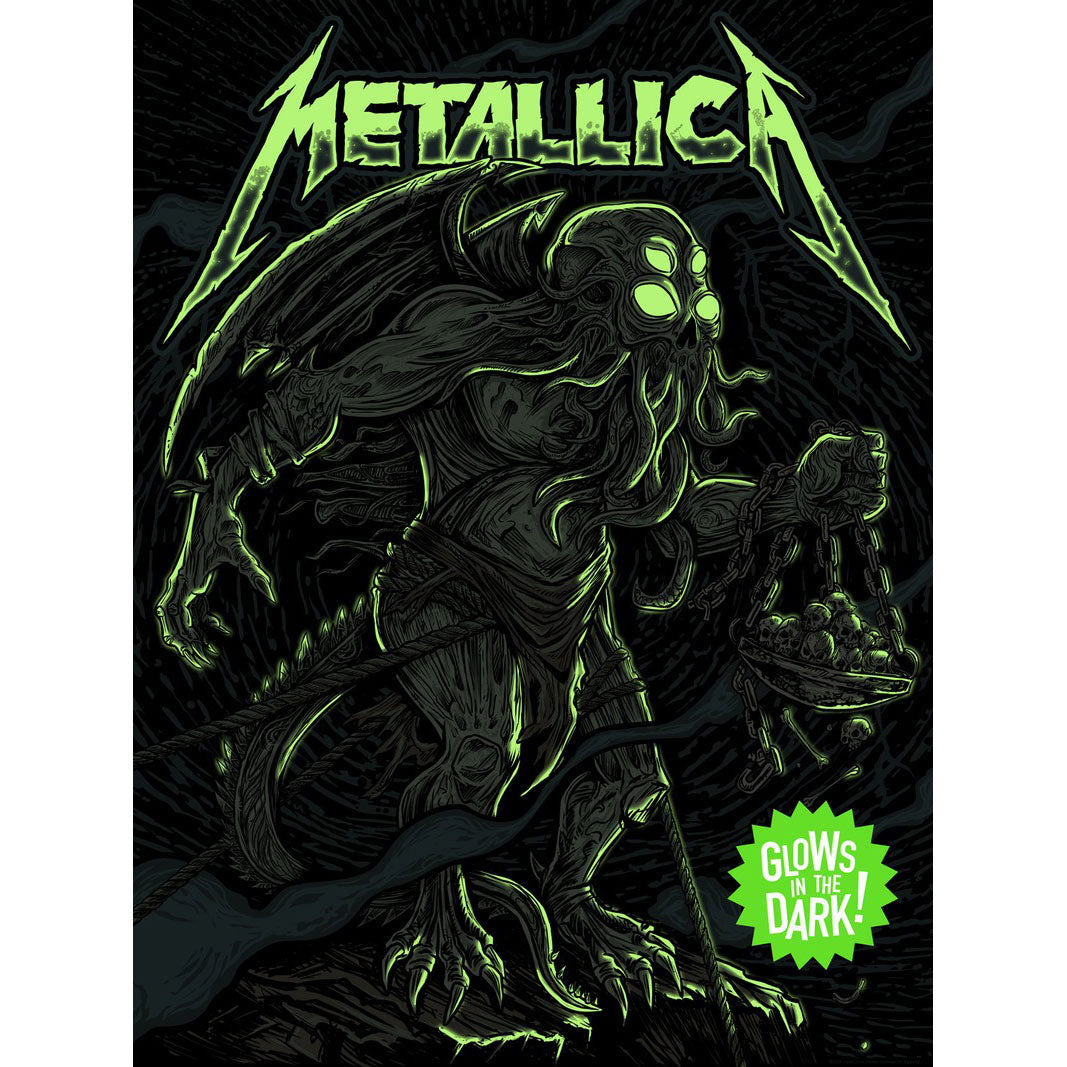 Metallica ...And Justice For Ktulu by Vertebrae33 Limited Screenprint Back