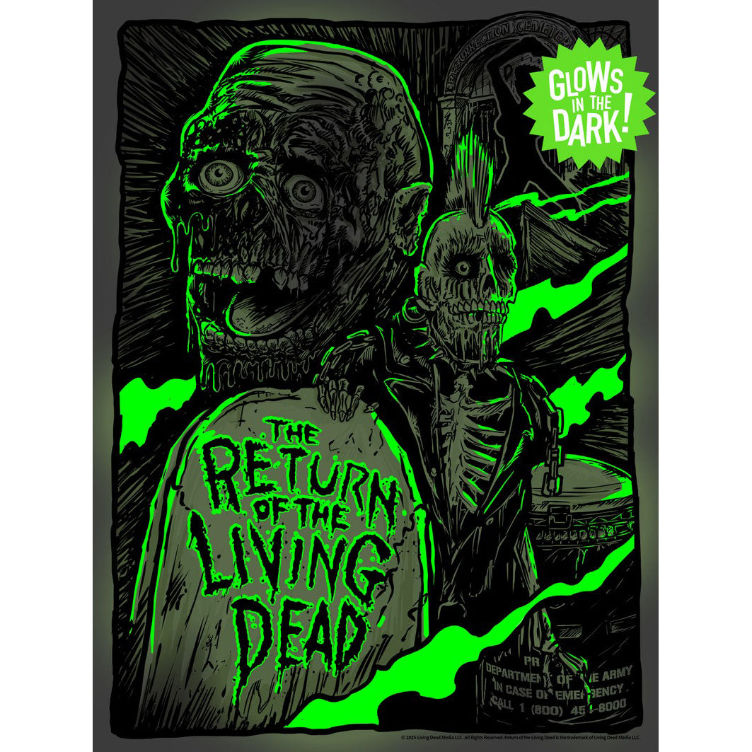 The Return Of The Living Dead by Vertebrae33 (Rockabilia Exclusive) Limited Screenprint Back