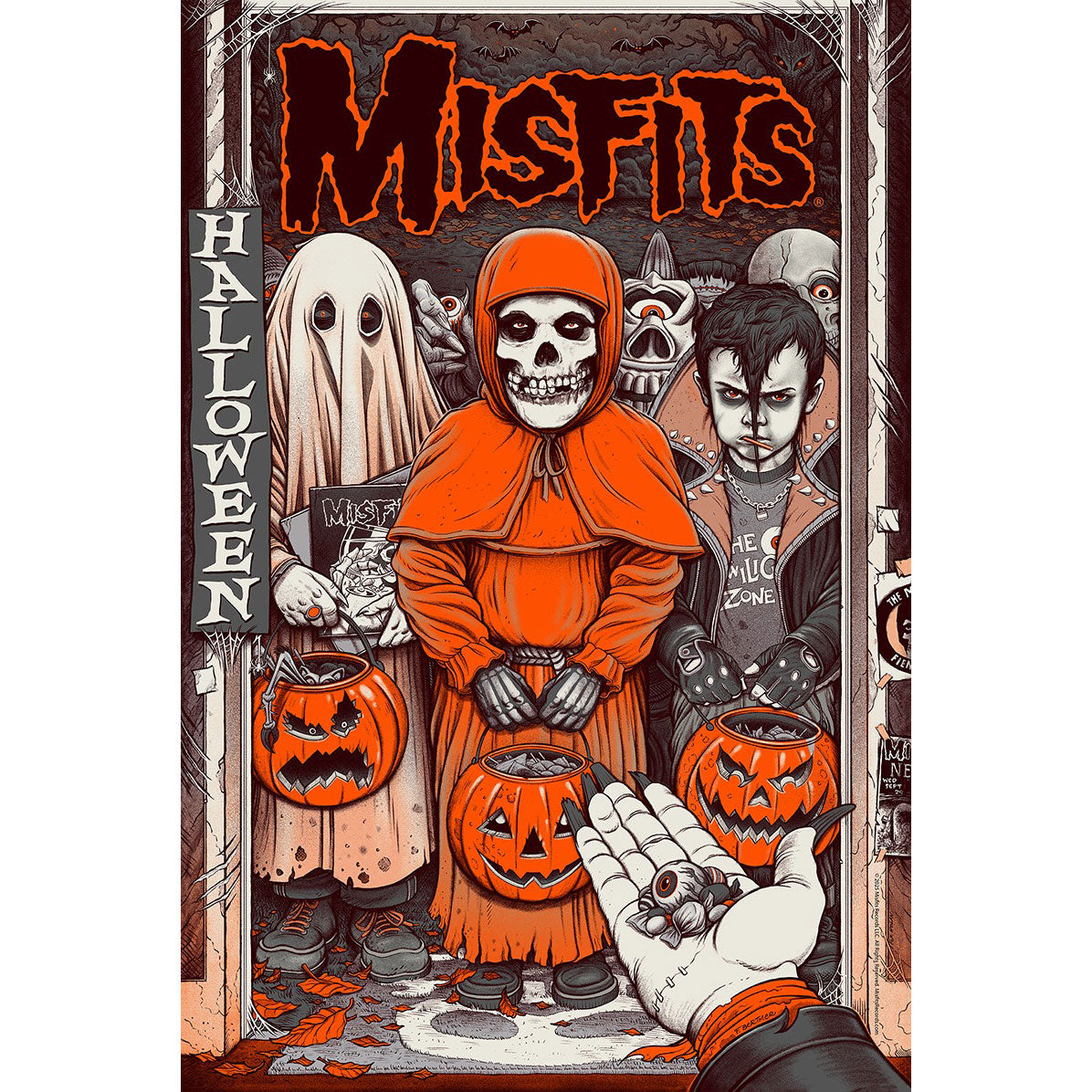 Misfits Halloween by Florian Bertmer (Rockabilia Exclusive) Limited Screenprint Front