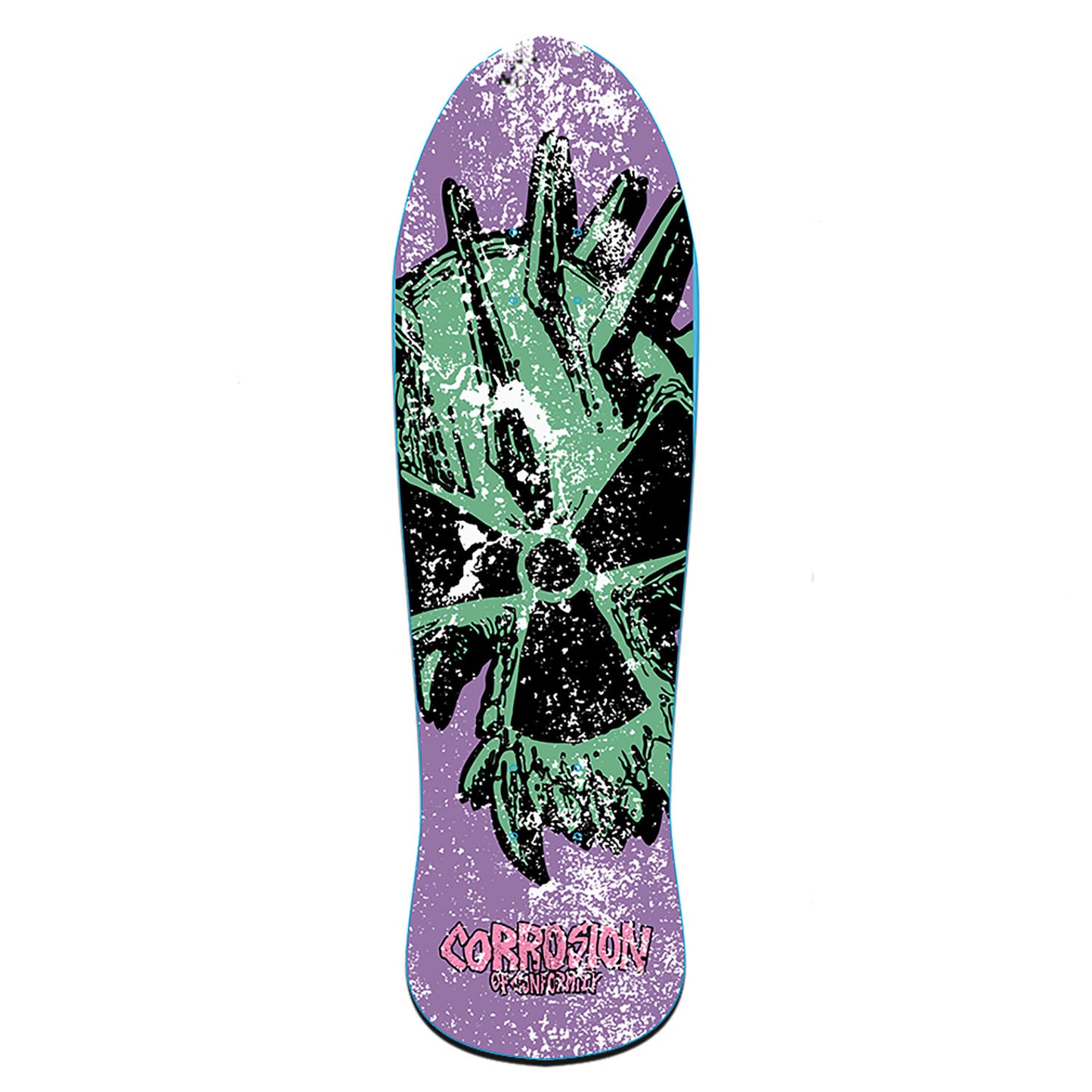 Corrosion Of Conformity Eighty Four Old School v1 (Purple) Skateboard Deck Front