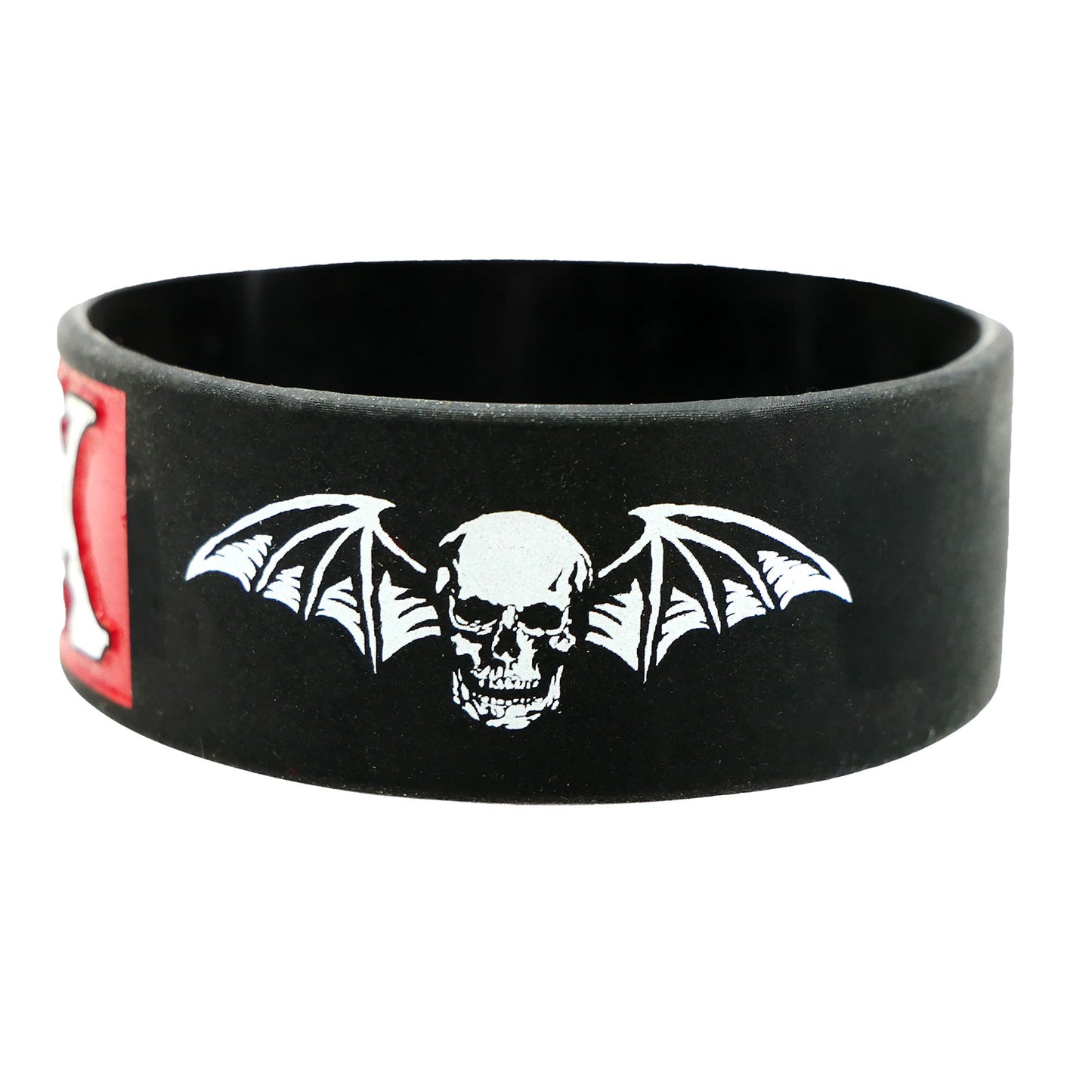 A7X Red Rectangle Rubber Bracelet