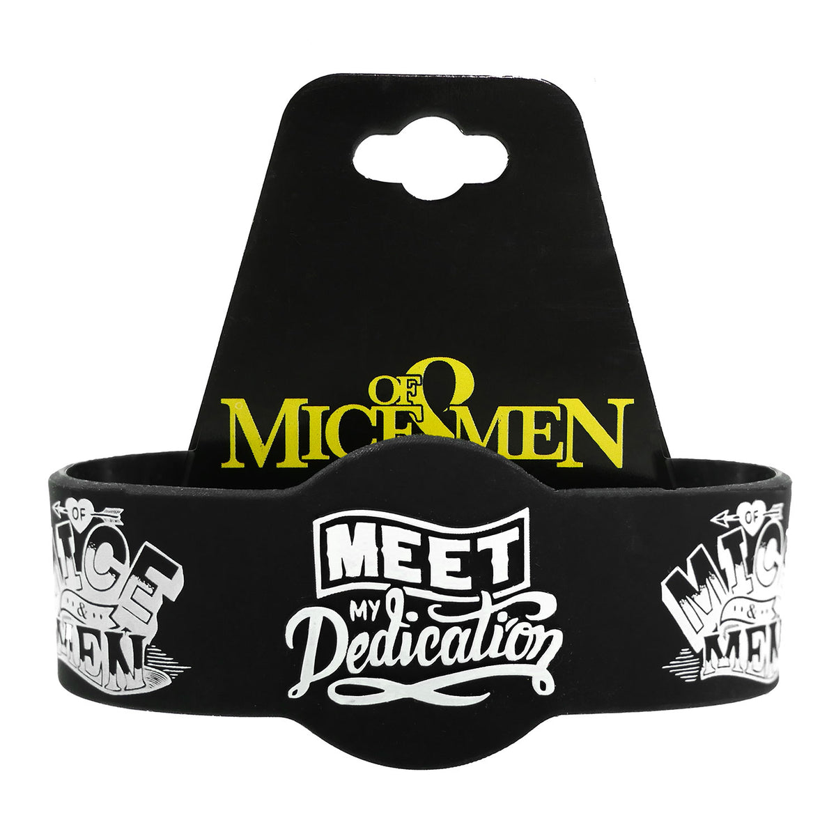 Of Mice & Men OM&M Tattoo Rubber Bracelet Front